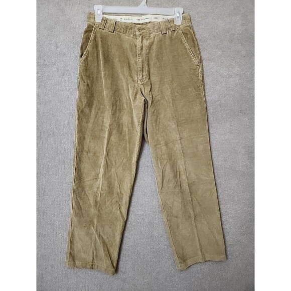 Tommy Bahama Corduroy Pants Mens 33 Brown Straight Leg Relaxed Fit - Picture 1 of 8